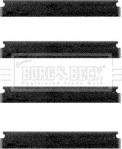 Borg & Beck BBK1078 - Комплектуючі, колодки дискового гальма autocars.com.ua