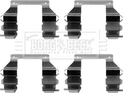 Borg & Beck BBK1098 - Комплектующие для колодок дискового тормоза autodnr.net