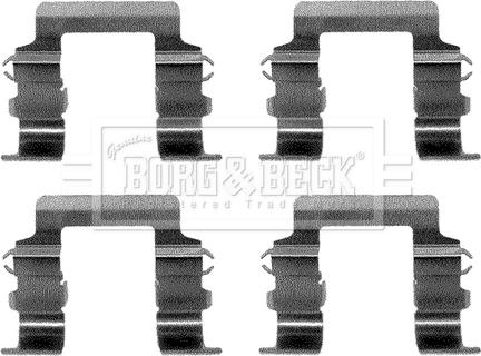 Borg & Beck BBK1099 - Комплектующие для колодок дискового тормоза avtokuzovplus.com.ua