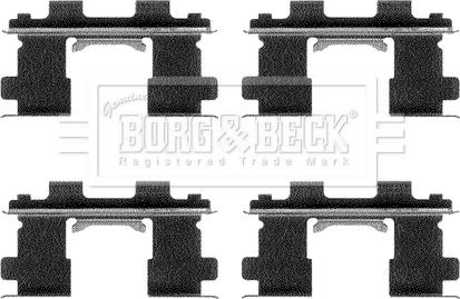 Borg & Beck BBK1114 - Комплектующие для колодок дискового тормоза avtokuzovplus.com.ua