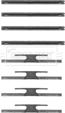 Borg & Beck BBK1118 - Комплектуючі, колодки дискового гальма autocars.com.ua