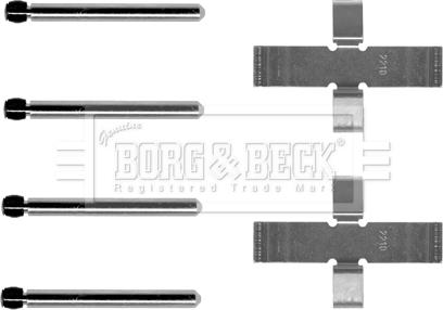 Borg & Beck BBK1126 - Комплектующие для колодок дискового тормоза avtokuzovplus.com.ua