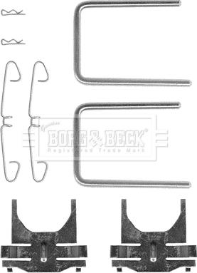 Borg & Beck BBK1136 - Комплектуючі, колодки дискового гальма autocars.com.ua