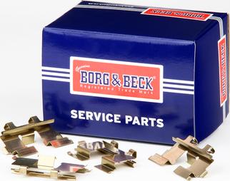 Borg & Beck BBK1142 - Комплектуючі, колодки дискового гальма autocars.com.ua