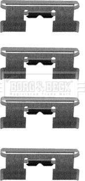 Borg & Beck BBK1146 - Комплектуючі, колодки дискового гальма autocars.com.ua