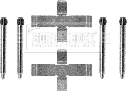 Borg & Beck BBK1177 - Комплектуючі, колодки дискового гальма autocars.com.ua