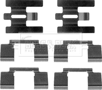 Borg & Beck BBK1198 - Комплектуючі, колодки дискового гальма autocars.com.ua