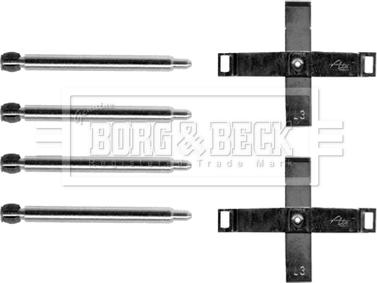 Borg & Beck BBK1208 - Комплектующие для колодок дискового тормоза avtokuzovplus.com.ua