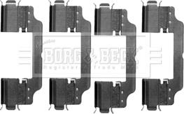 Borg & Beck BBK1217 - Комплектуючі, колодки дискового гальма autocars.com.ua