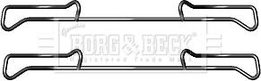 Borg & Beck BBK1219 - Комплектующие для колодок дискового тормоза avtokuzovplus.com.ua