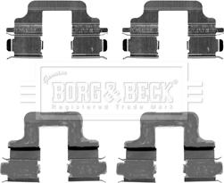 Borg & Beck BBK1224 - Комплектуючі, колодки дискового гальма autocars.com.ua