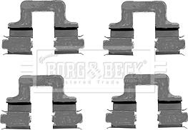 Borg & Beck BBK1230 - Комплектующие для колодок дискового тормоза autodnr.net