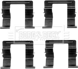 Borg & Beck BBK1232 - Комплектуючі, колодки дискового гальма autocars.com.ua