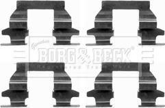 Borg & Beck BBK1242 - Комплектующие для колодок дискового тормоза avtokuzovplus.com.ua
