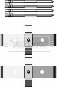 Borg & Beck BBK1248 - Комплектуючі, колодки дискового гальма autocars.com.ua