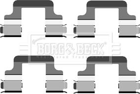Borg & Beck BBK1254 - Комплектующие для колодок дискового тормоза avtokuzovplus.com.ua