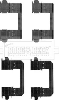 Borg & Beck BBK1256 - Комплектуючі, колодки дискового гальма autocars.com.ua