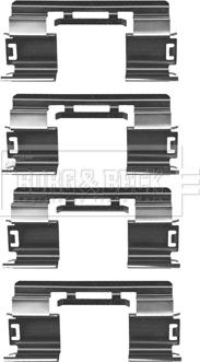 Borg & Beck BBK1266 - Комплектующие для колодок дискового тормоза avtokuzovplus.com.ua