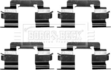 Borg & Beck BBK1275 - Комплектующие для колодок дискового тормоза avtokuzovplus.com.ua