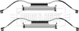 Borg & Beck BBK1281 - Комплектуючі, колодки дискового гальма autocars.com.ua