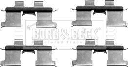 Borg & Beck BBK1285 - Комплектуючі, колодки дискового гальма autocars.com.ua