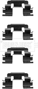 Borg & Beck BBK1298 - Комплектуючі, колодки дискового гальма autocars.com.ua