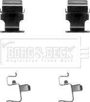 Borg & Beck BBK1313 - Комплектуючі, колодки дискового гальма autocars.com.ua