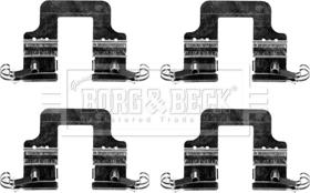 Borg & Beck BBK1316 - Комплектуючі, колодки дискового гальма autocars.com.ua