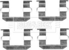 Borg & Beck BBK1321 - Комплектующие для колодок дискового тормоза autodnr.net