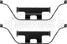 Borg & Beck BBK1343 - Комплектуючі, колодки дискового гальма autocars.com.ua