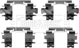 Borg & Beck BBK1344 - Комплектующие для колодок дискового тормоза avtokuzovplus.com.ua