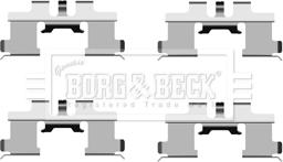 Borg & Beck BBK1372 - Комплектуючі, колодки дискового гальма autocars.com.ua