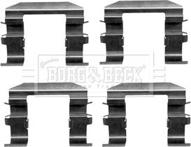 Borg & Beck BBK1378 - Комплектуючі, колодки дискового гальма autocars.com.ua