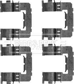 Borg & Beck BBK1389 - Комплектуючі, колодки дискового гальма autocars.com.ua