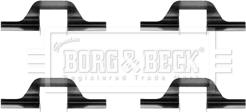 Borg & Beck BBK1392 - Комплектуючі, колодки дискового гальма autocars.com.ua
