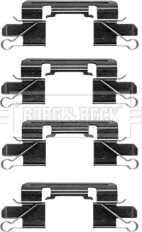 Borg & Beck BBK1397 - Комплектуючі, колодки дискового гальма autocars.com.ua