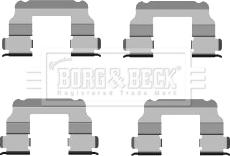 Borg & Beck BBK1420 - Комплектуючі, колодки дискового гальма autocars.com.ua