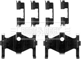 Borg & Beck BBK1422 - Комплектующие для колодок дискового тормоза avtokuzovplus.com.ua