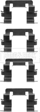 Borg & Beck BBK1430 - Комплектуючі, колодки дискового гальма autocars.com.ua