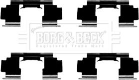 Borg & Beck BBK1436 - Комплектуючі, колодки дискового гальма autocars.com.ua