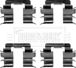 Borg & Beck BBK1453 - Комплектуючі, колодки дискового гальма autocars.com.ua