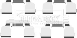 Borg & Beck BBK1478 - Комплектуючі, колодки дискового гальма autocars.com.ua