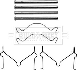 Borg & Beck BBK1486 - Комплектуючі, колодки дискового гальма autocars.com.ua