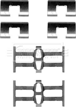 Borg & Beck BBK1490 - Комплектующие для колодок дискового тормоза autodnr.net