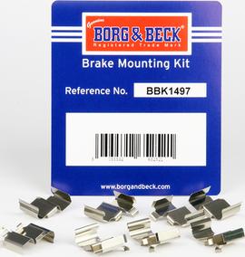 Borg & Beck BBK1497 - Комплектуючі, колодки дискового гальма autocars.com.ua