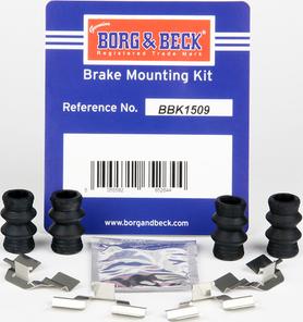 Borg & Beck BBK1509 - Комплектуючі, колодки дискового гальма autocars.com.ua