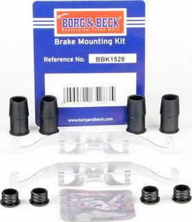 Borg & Beck BBK1528 - Комплектующие для колодок дискового тормоза avtokuzovplus.com.ua