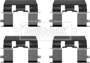 Borg & Beck BBK1533 - Комплектующие для колодок дискового тормоза autodnr.net