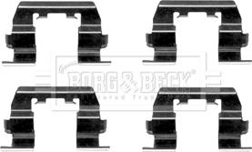 Borg & Beck BBK1535 - Комплектуючі, колодки дискового гальма autocars.com.ua
