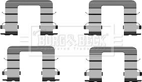 Borg & Beck BBK1537 - Комплектующие для колодок дискового тормоза avtokuzovplus.com.ua